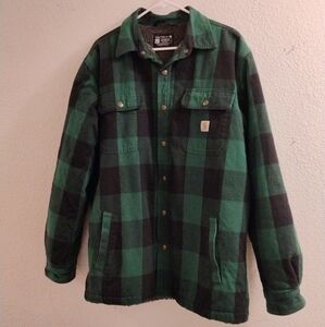 Carhartt Men's Green Plaid Jacket